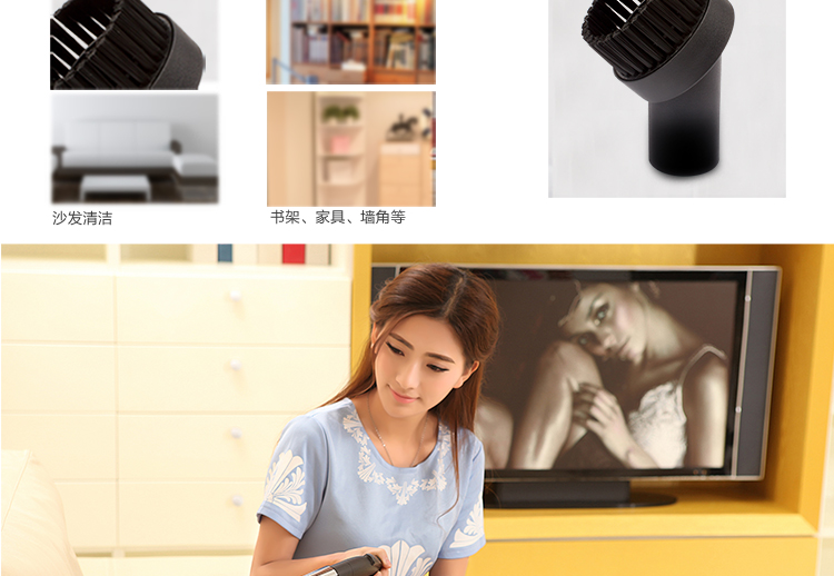 海尔（Haier）吸尘器 ZW1401A 无耗材迷你旋风 家用