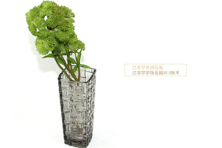 
                                        
                                                            克芮思托 玻璃花瓶NC-8553巴塞罗迷你花插水培插花盆装饰品15.5厘米颜色随机                