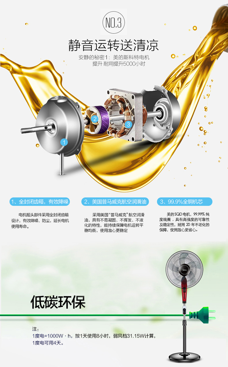 
                                        美的（Midea）FS40-11L1 大风量落地扇/电风扇                