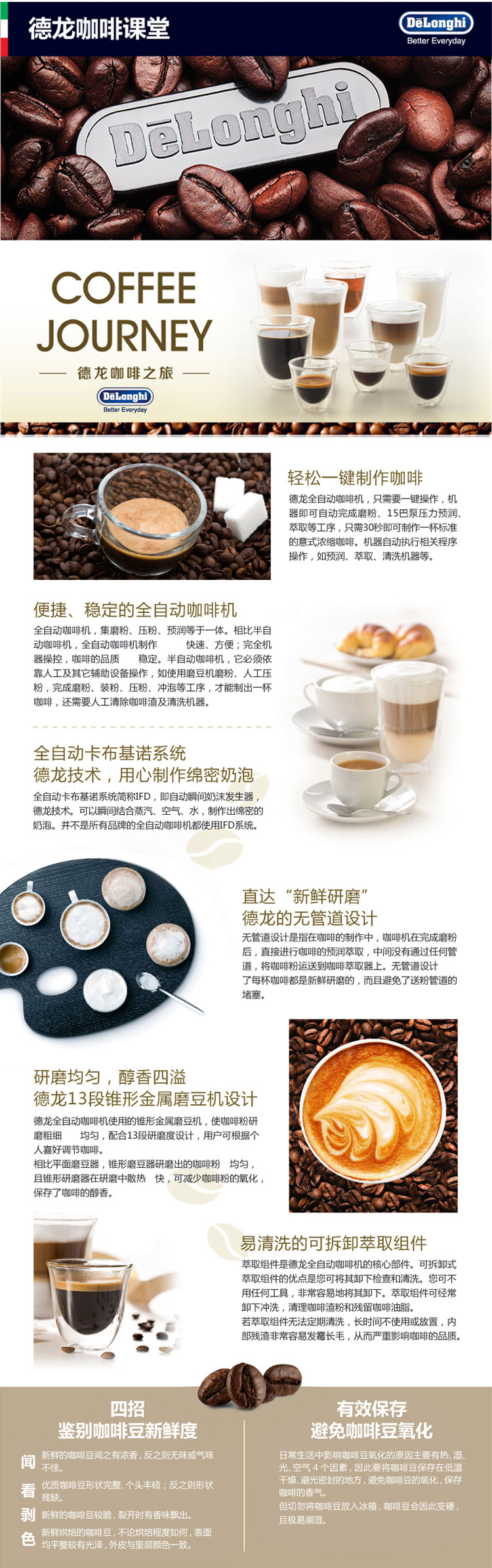 
                                        意大利德龙（Delonghi)  ESAM4500.S 全自动咖啡机 意式 家用 商用 欧洲原装进口 泵压 自动打奶泡                