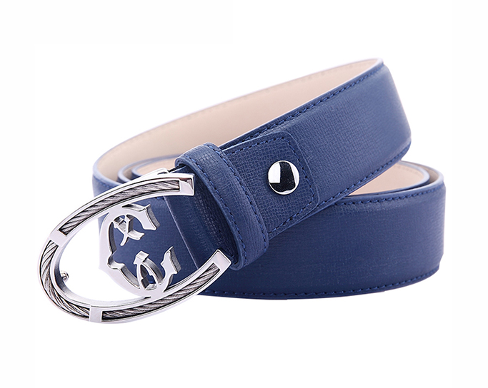 夏利豪 charriol男士时尚腰带商务时尚针扣皮带 l2b205w-02