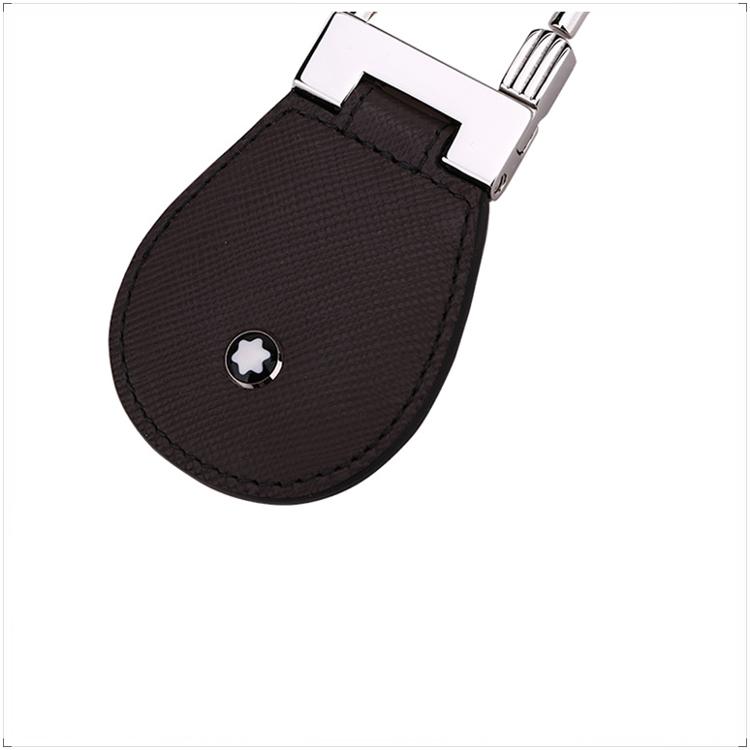 montblanc万宝龙男士大班系列法兰绒色牛皮钥匙扣109665