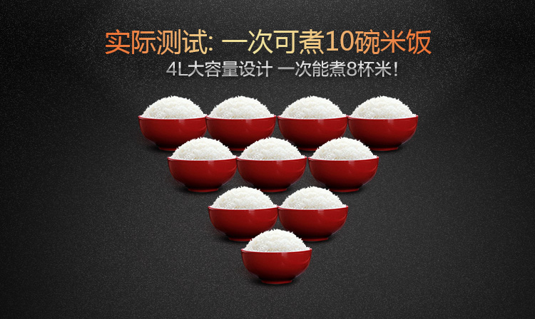 美的（Midea）电饭煲 4L/4升 可视天窗设计多功能智能电饭锅FC4019