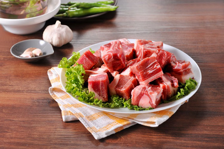 草原宏宝 无公害羊肉块(整肉原切) 500克