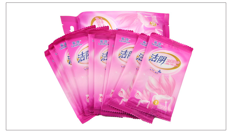 蓝漂洁阴舒爽湿纸巾10片装(10包)