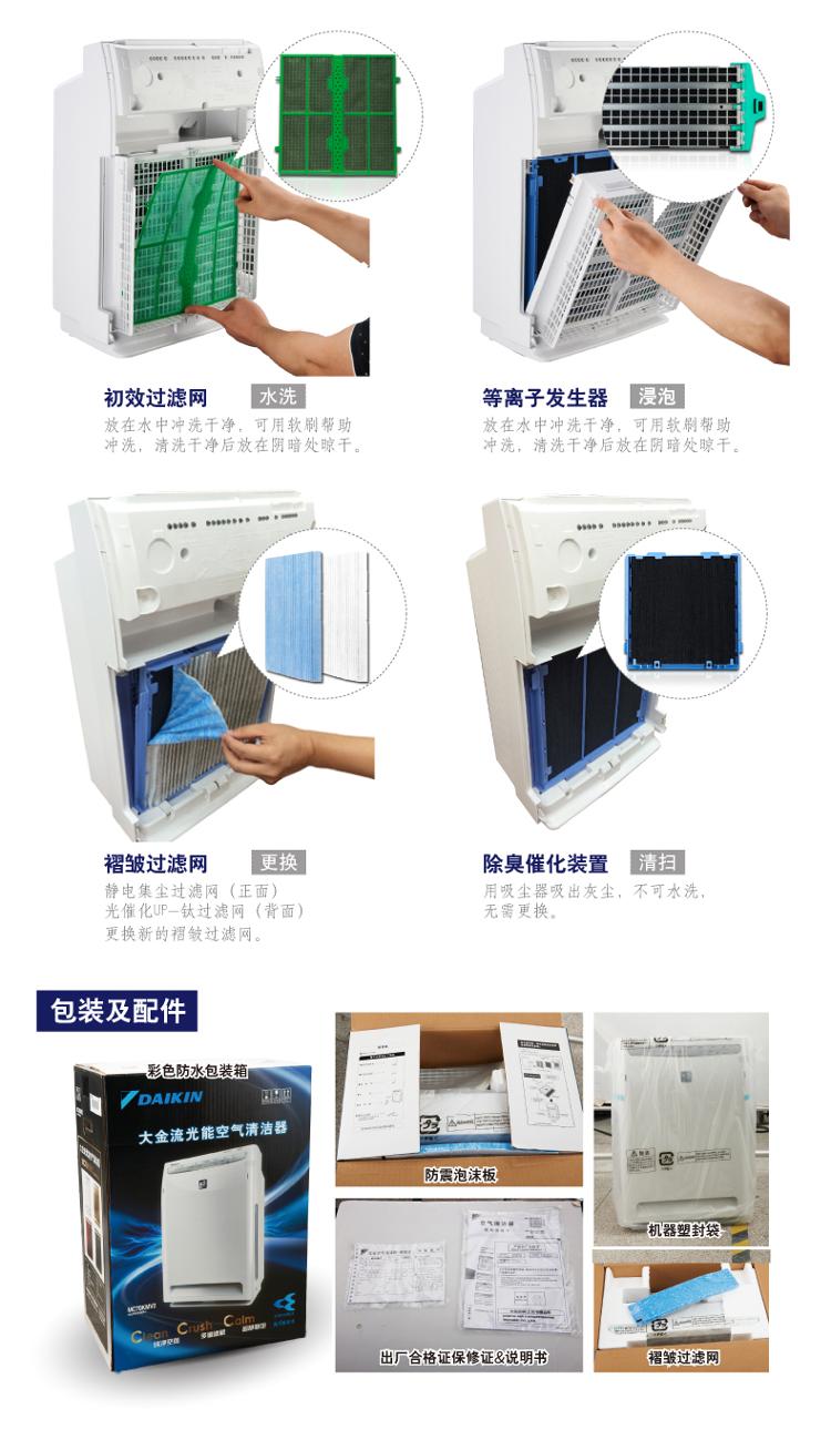 
                                        
                                                            大金（DAIKIN）空气净化器家用标准型 KJ336F-K01(MC70KMV2) 经典白                