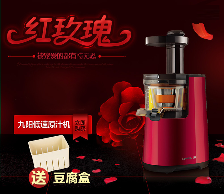 九阳（Joyoung）JYZ-V3立式原汁机低速榨汁机家用婴儿果汁机(汁渣分离)