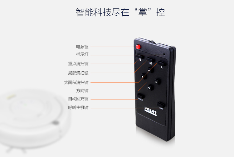 福玛特（FMART）扫地机器人（FM-006S）全自动家用智能充电吸尘器