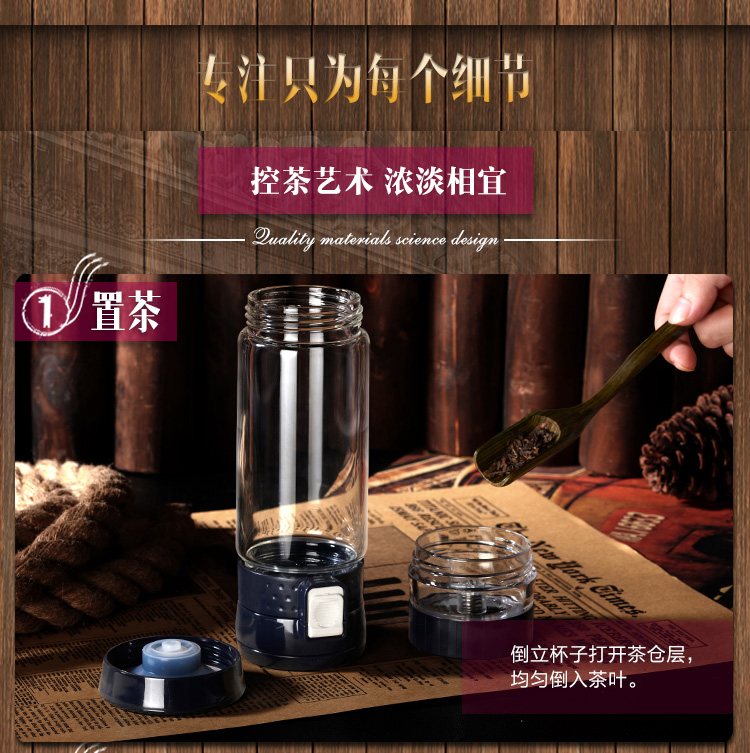 绿珠lvzhu 400ml玻璃杯子耐热防烫抗摔送杯套便携防漏透明男女士办公泡茶水杯B661