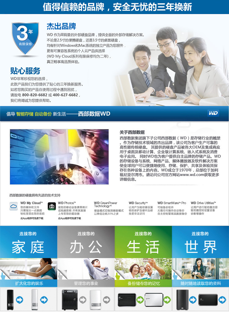 
                                西部数据（WD）My Passport Ultra周年纪念版USB3.0 2TB 超便携移动硬盘 （金色）WDBEZW0020BCG            