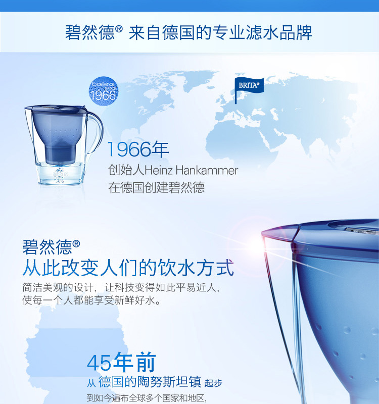 碧然德（BRITA）Maxtra双效滤芯 二代 11只装