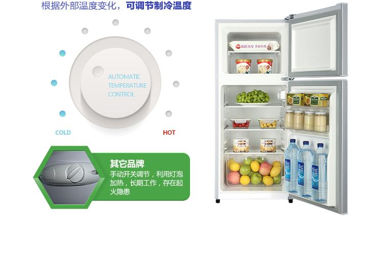 
                                        海尔（Haier）BCD-118TMPA 118升 两门冰箱 冷冻速度快 体积小不占地                