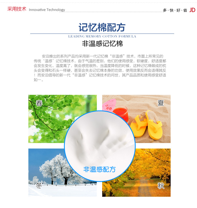 安泊（angbo）ZD-04 慢回弹记忆棉坐垫 汽车坐垫 办公室椅垫 卡其色