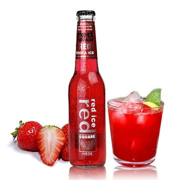 红广场(red)伏特加预调酒 草莓味 鸡尾酒 红冰 270ml 6支装 整箱