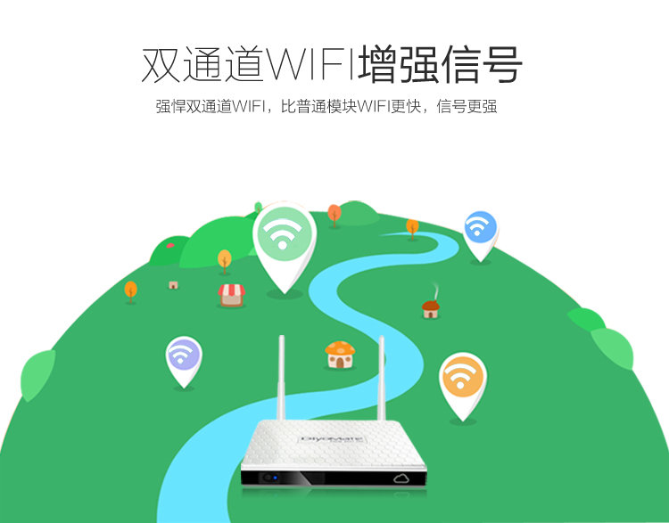 迪优美特（Diyomate）X6II网络机顶盒 高清电视盒子 H.265硬解智能安卓播放器 迪优云盒