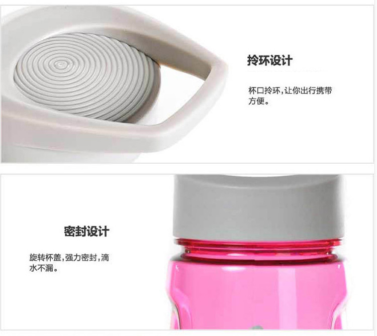 哈尔斯（HAERS） 套装水杯 青彩240ml+550ml双层耐热玻璃+健康PC水杯组合户外办公系列套装 HTZ-054