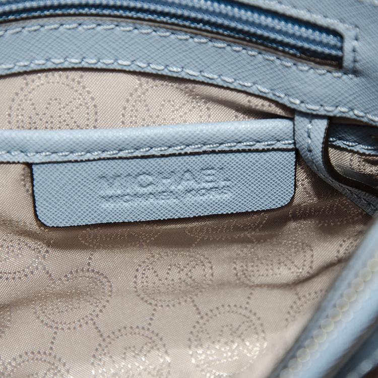 michael kors mk 迈克·科尔斯 女士淡蓝色牛皮小号手提单肩包 30s5s