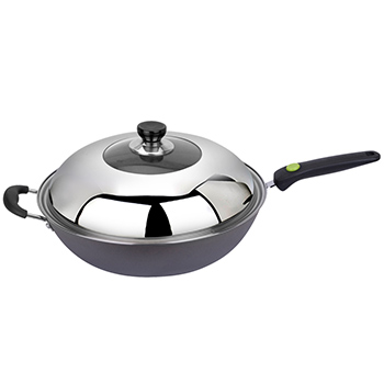 
                                        美厨（maxcook）精铸铁锅34cm TG-134（带盖 可用电磁炉 无涂层 可用铁铲）                