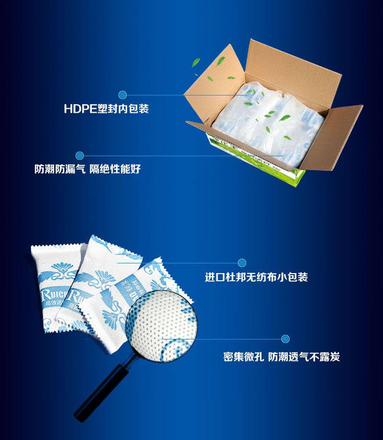 
                                        
                                                            锐巢 净化王免晒活性炭包2000g 新房装修除甲醛清除剂 家用汽车去甲醛竹炭包净化除味碳包（精装）                