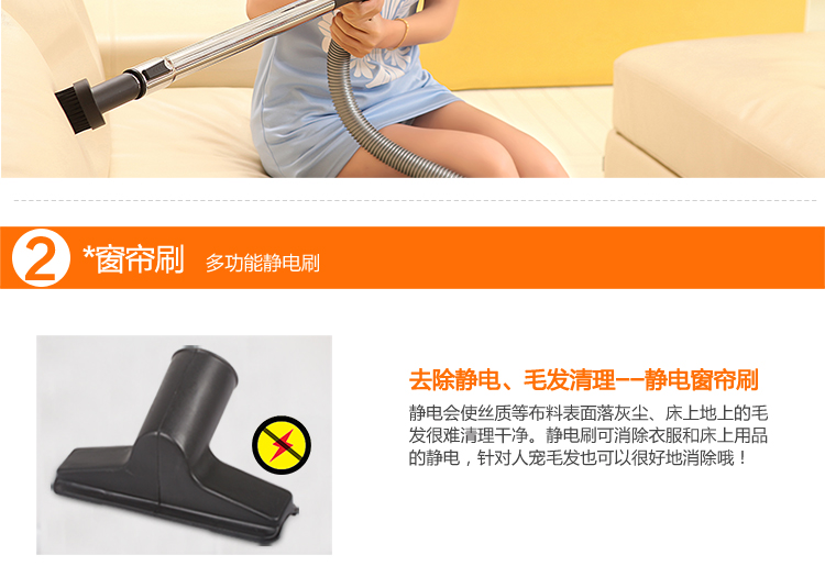 海尔（Haier）吸尘器 ZW1401A 无耗材迷你旋风 家用