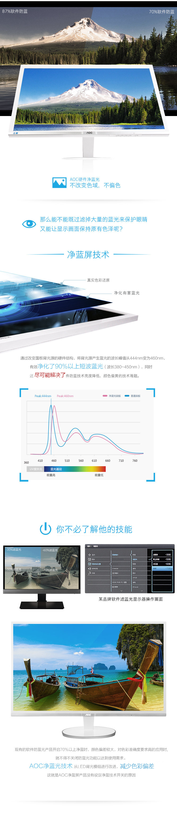 AOC I2778VHE6/WS 27英寸IPS-ADS广视角净蓝爱眼不闪屏游戏显示器(HDMI)