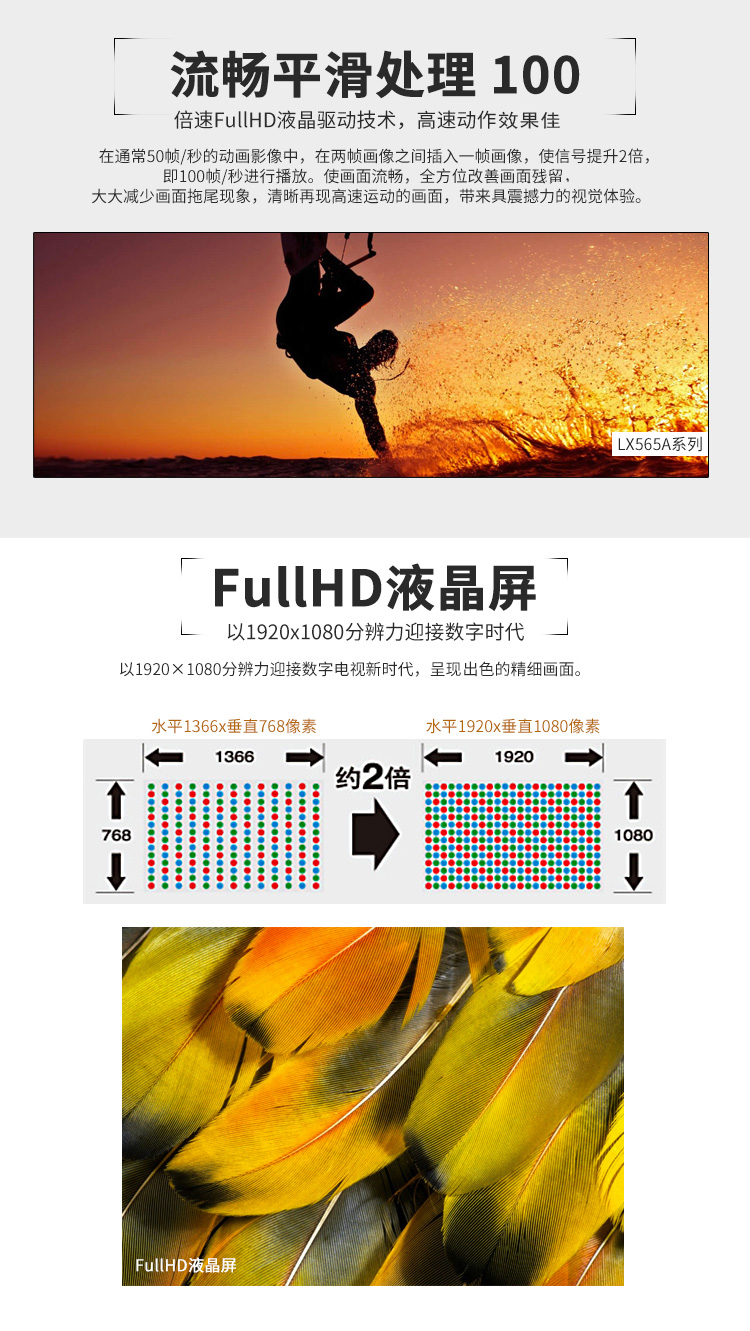 
                                        夏普（SHARP）LCD-60LX565A 60英寸 安卓智能液晶电视 日本原装面板（黑色）                