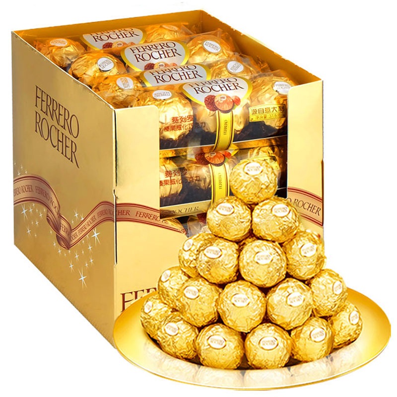 ferrero rocher費列羅榛果威化糖果巧克力禮盒48粒600g