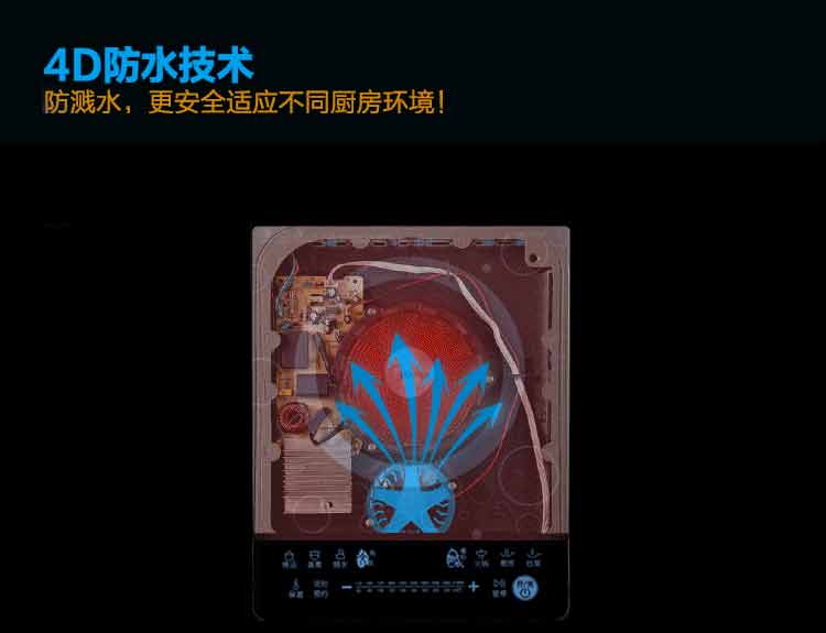 
                                        美的（Midea）电磁炉匀火纤薄滑控WH2103（赠汤锅+炒锅）                