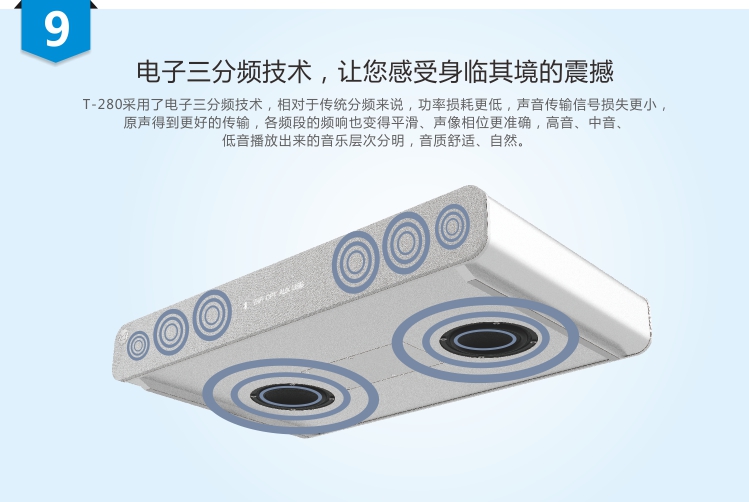 
                                        奋达（F&D） 威峰T-280钛金WIFI版 全新2.2电视音箱/客厅音箱 WIFI音箱   蓝牙音箱 震撼双低音炮  高清音质                