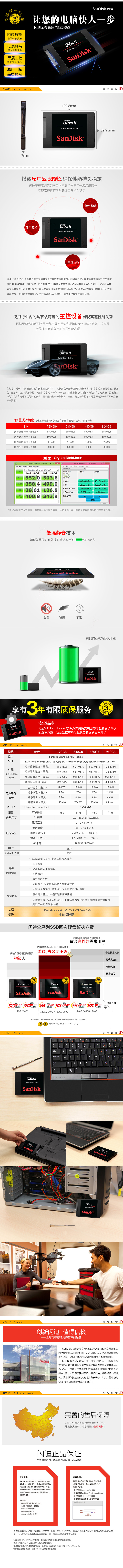 
                                        闪迪(SanDisk) 至尊高速版-II代 480G 固态硬盘                