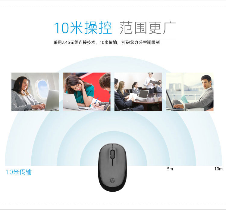 惠普（HP）FM510 无线鼠标 黑色