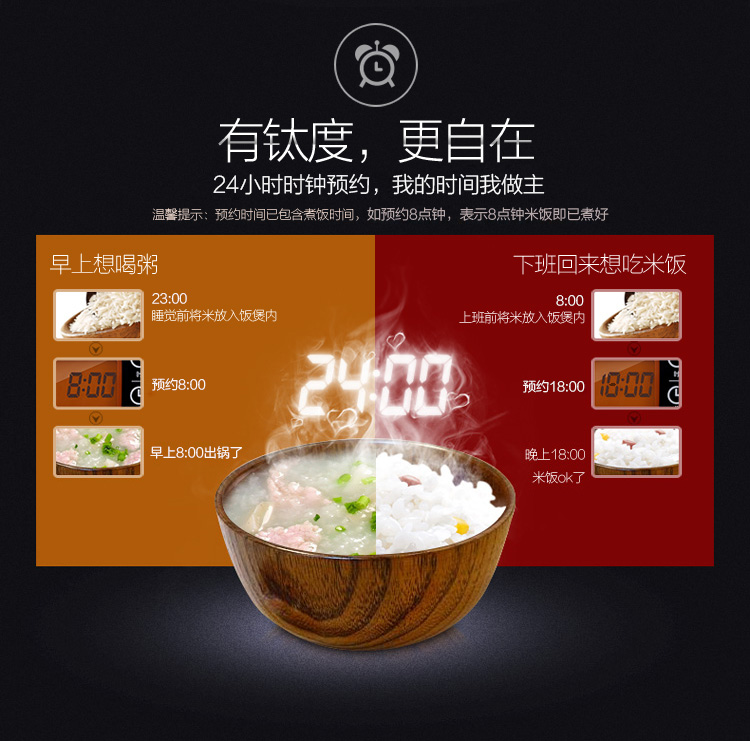 
                                        美的（Midea)电饭煲WFZ4099 IH电磁加热 1250W大火力 钛金釜内胆4L电饭锅                