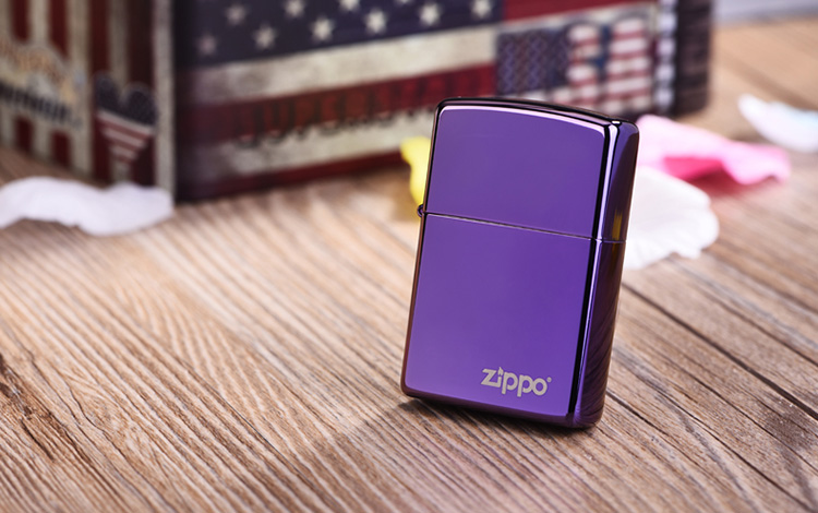 zippo打火机紫冰商标24747zl