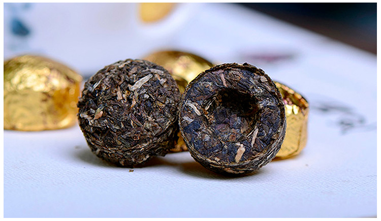 大益 茶叶 普洱茶 生茶 经典正品小金沱 36g