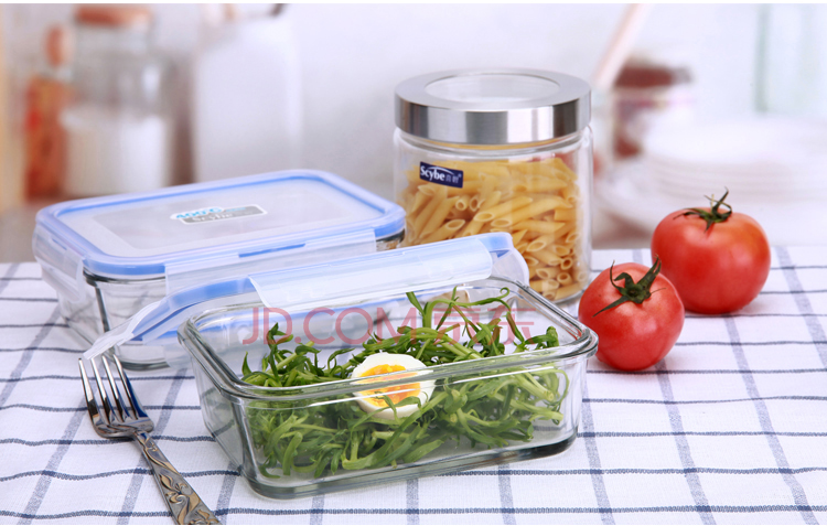 喜碧(scybe)密封保鲜 纳尔肯玻璃密封保鲜 3件套