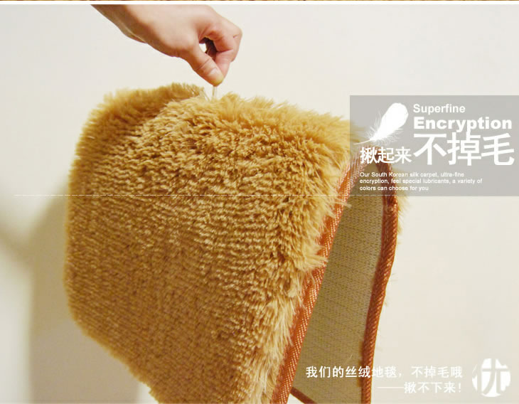 富居(FOOJO)长绒门垫玄关防滑脚垫地垫40*60cm驼色