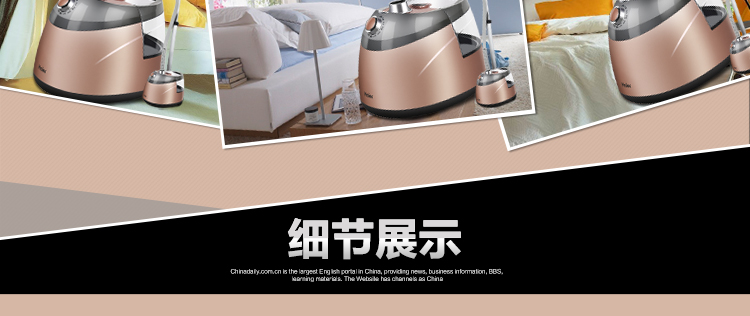 海尔（Haier）挂烫机 HGS-2510单杆香槟金蒸汽挂烫机10档2.5L