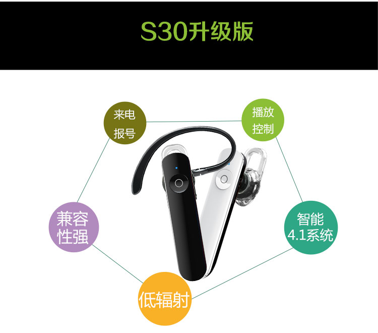 
                                                            Masentek纤语2代无线入耳耳塞式蓝牙耳机通用超长待机降噪手机挂耳挂式开车载运动音乐4.2vivo华为小米苹果oppo黑色                
