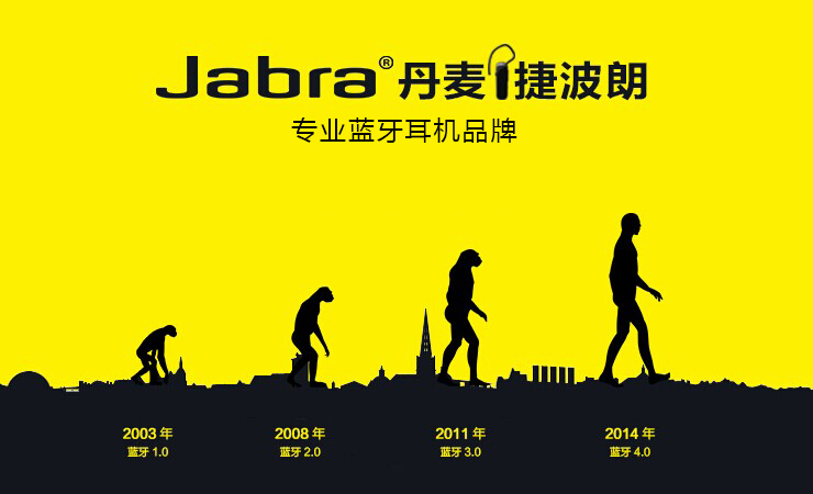 
                                        捷波朗（Jabra）Classic/新易行 商务无线手机蓝牙耳机 白色                
