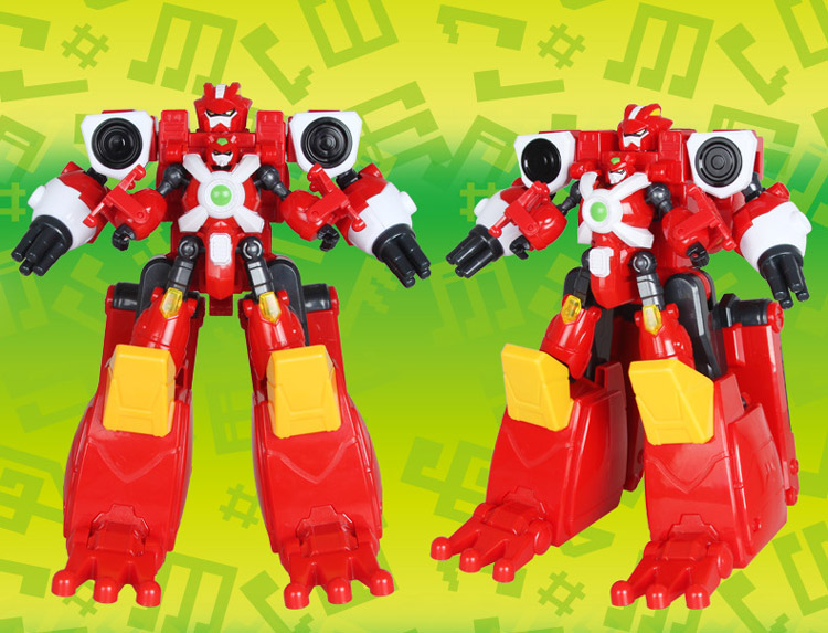 奥迪双钻(auldey) 快乐酷宝2男孩动漫机器人 合体系列-雷霆战宝