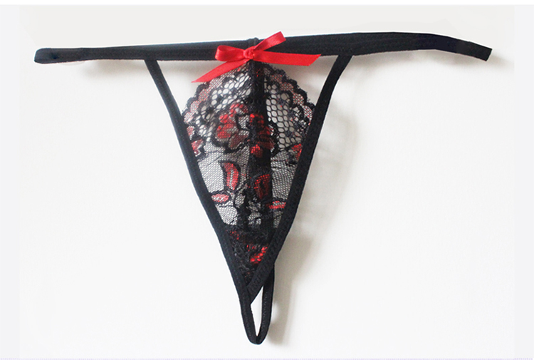 【耶妮娅性感内裤d4114】耶妮娅(yeniya) 一点红蕾丝花边丁字裤 d4114