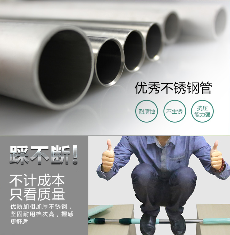 
                                                                                利临 平板大拖把工业用酒店大堂商场尘推大号拖布排拖60cm棉纱不锈钢杆拖把                