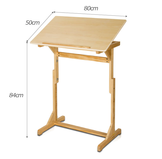 慧乐家 电脑桌 可升降学习桌 简约写字台书桌 白枫木色 33038