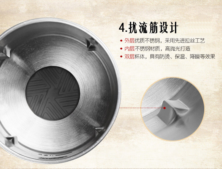 
                                        美的（Midea） HC12Q61 生磨免滤 内外全钢 多功能豆浆机                