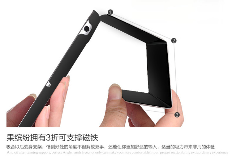 幻响（i-mu） 果缤纷 iPad air保护套 适用苹果 聚氨酯smart case 智能休眠唤醒 三折支架式 送贴膜 蓝色