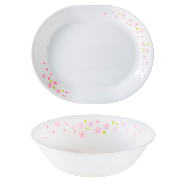 
                                        康宁CORELLE 樱花系列餐具12件套+2.2L康宁锅蒸格套装CA-14-SR/CN-VSM20                