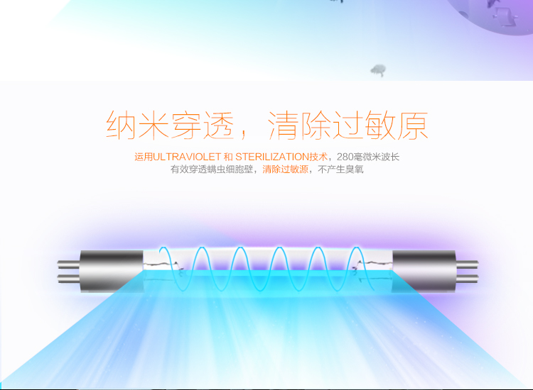 
                                                                                海尔（Haier）除螨仪家用大吸力 床上吸尘除螨虫 双电机除螨仪 紫外线杀菌除螨 手持小型ZB401G                