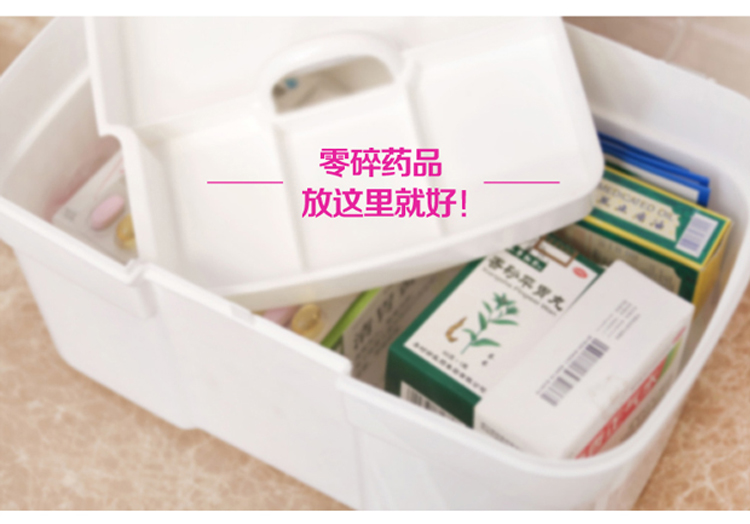 
                                        【京东超市】一帆 医药箱家用急救箱塑料收纳箱整理箱 蓝色大号 6.5L 1只装                
