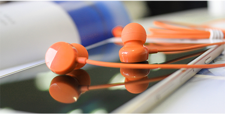 酷派coolpad原装入耳式立体声线控彩虹耳机 c16 红色