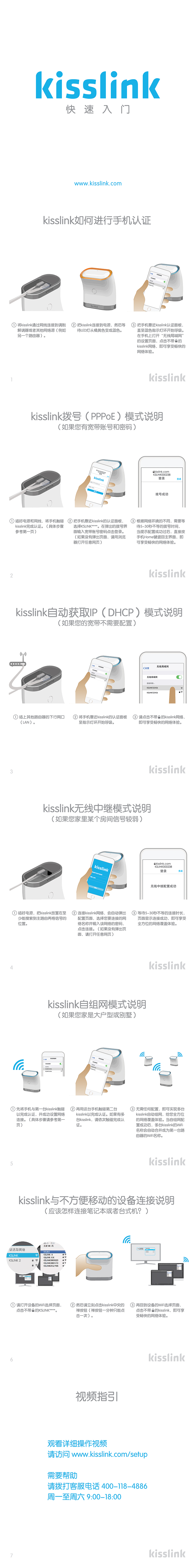 吻路由（kisslink）NB1210 智能安全路由器 WiFi穿墙中继器 插上就能用 一吻就连上